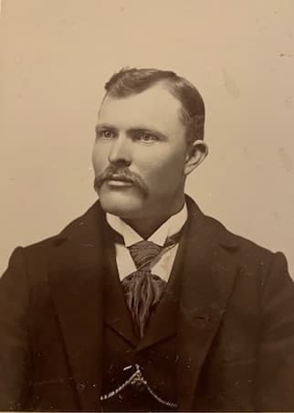 Henry Engelking, ancestor of Land Run Distillery founder Jeff Casey, who secured land during the historic Oklahoma Land Run of 1893